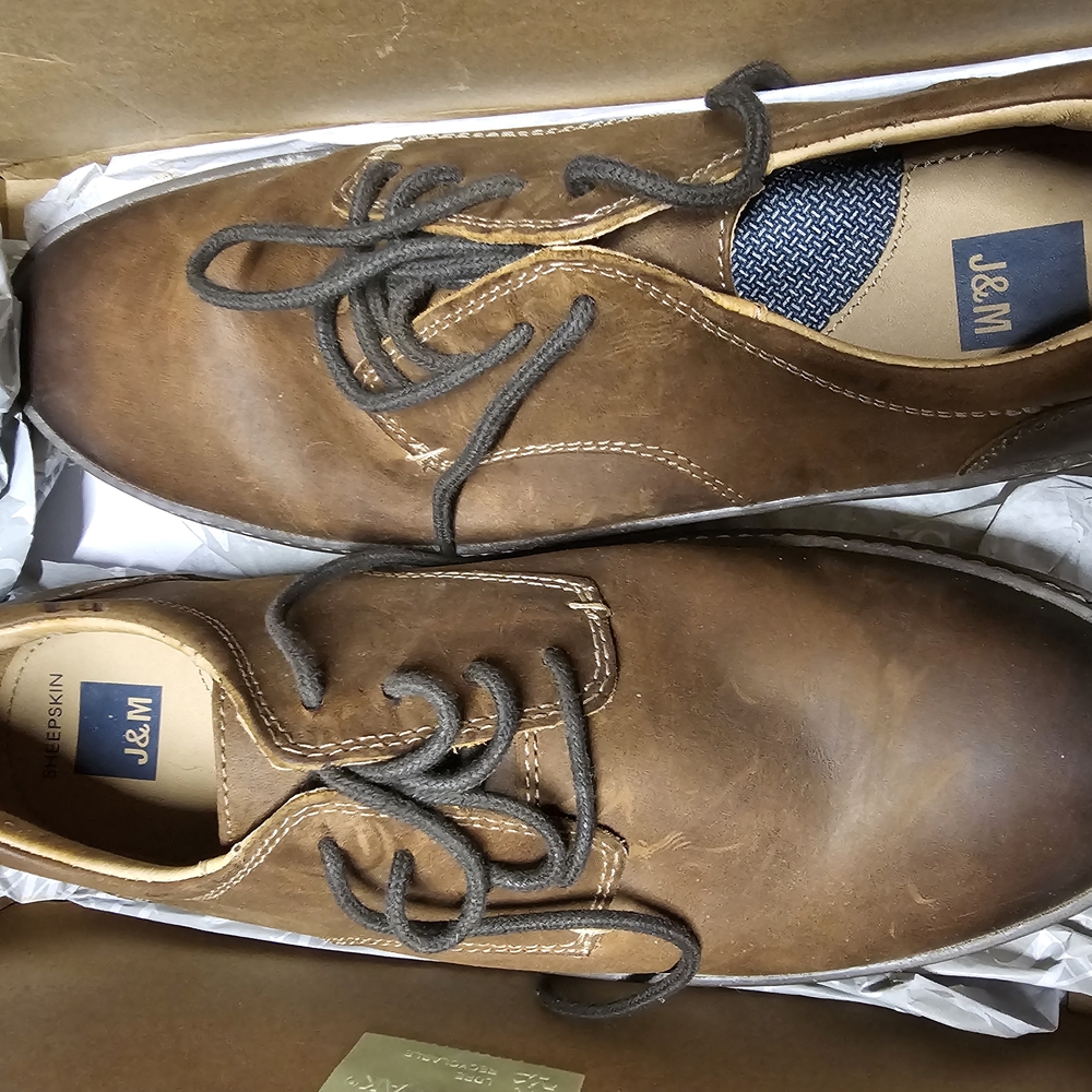 Men's Classic Brown Leather Oxfords
